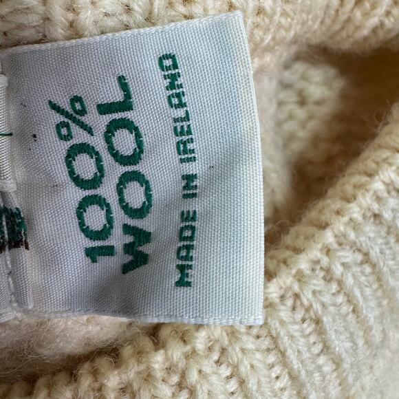 Vintage Celtic Country Made in Ireland 100% Wool Mens XL Irish Knit Sweater - Picture 8 of 8